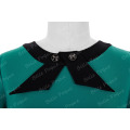 Belle Poque Stock Kurzarm Bogen-Knoten dekoriert Licht Sea Green Vintage Party Kleid BP000068-3